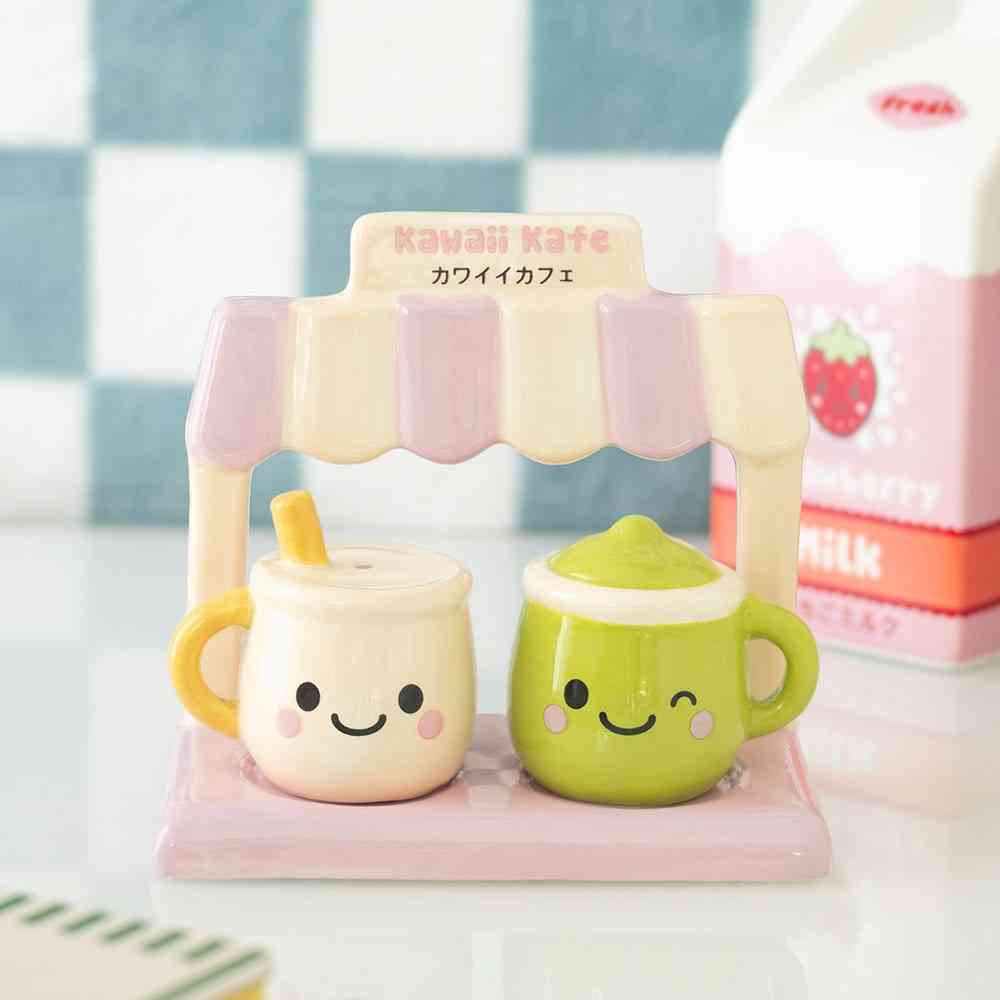 Something Different - Kawaii Latte Salt and Pepper set - Multicolours